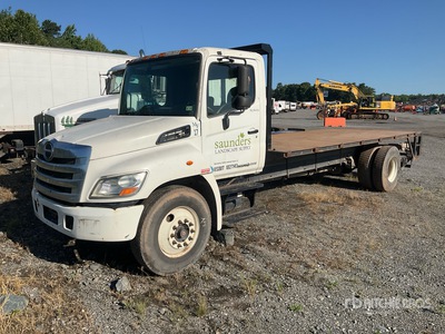 2013 Hino 268 4x2 Flatbed Truck (Inoperable)