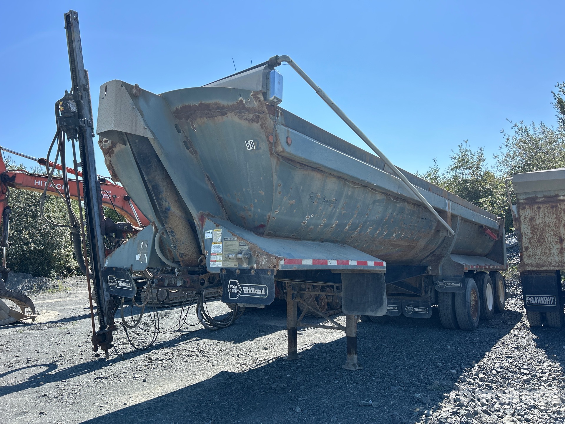 1998 Midland 12721U 36 ft Tri/A End Dump Trailer