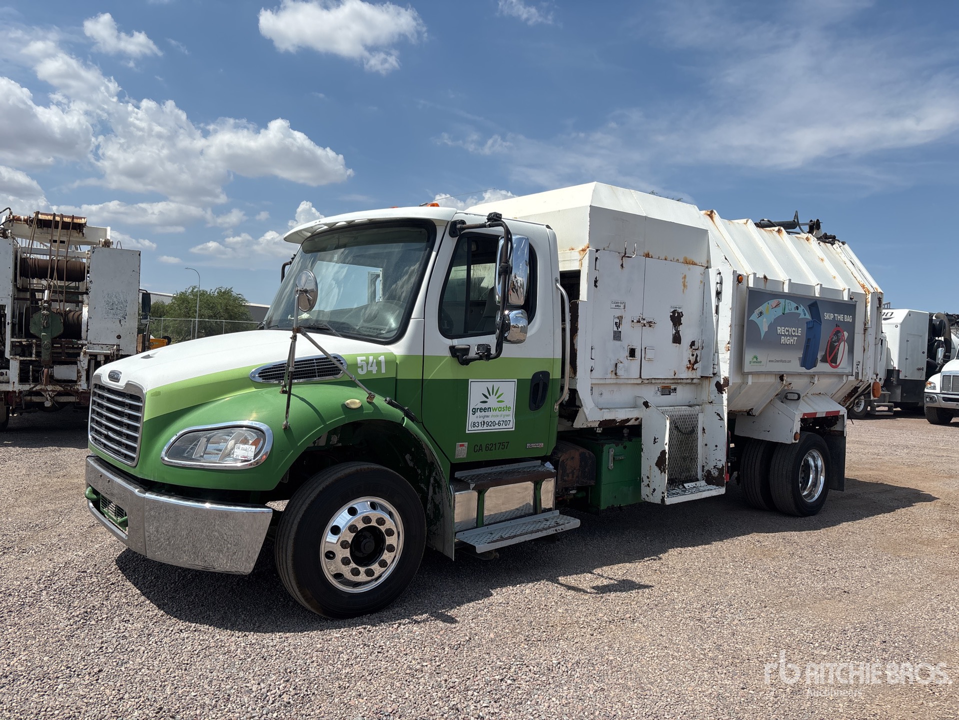 2009 Freightliner M2 106 4x2 Side Loader Waste Collection Truck