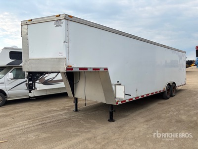 28 ft T/A Gooseneck Fifth Wheel Cargo Gesloten aanhangwagen