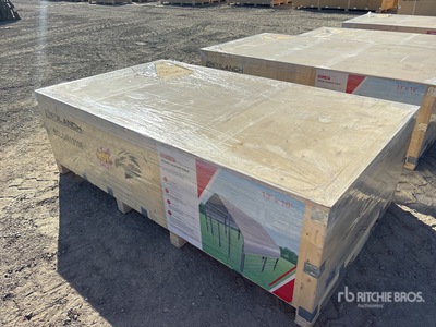 2026 SDLGM1310F 10 ft x 13 ft 13 ft x 10 ft Galvanized Metal Livestock Shelter (Unused)