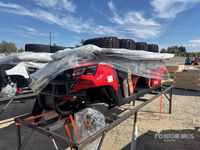 2026 HQ100 Electric Red Six-Seater Golf Cart (Unused)