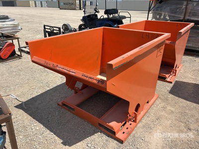 Kit Containers 2YFT-SDH Self Dumping Skid Steer Dump Hopper