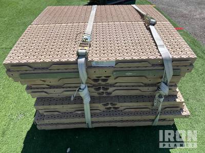 Quantity of (26) Bike Track 2 in Thick Modular Floor Covering Panels