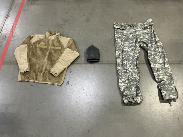 (86) Pairs of Wet Weather Trousers, (18) Cold Weather Jackets & Assorted Items