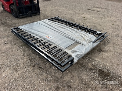 2026 SKLP SK-HLM14 14 ft x 7 ft Wrought Iron Bi-Parting Driveway Gate (Unused)