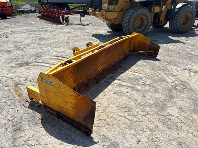 CQM 12 ft Snow Pusher - Fits Backhoe Loader