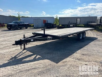 Homemade 24 ft T/A Flatbed Trailer