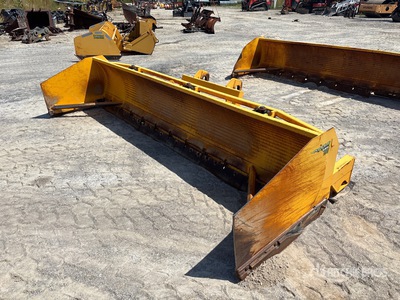 CQM 12 ft Snow Pusher - Fits Backhoe Loader