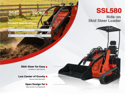 2026 SSL580 Mini Compact Track Loader (Unused)
