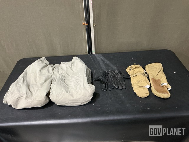 (48) Pairs of Gloves, (7) Parkas, (10) Pairs of Trousers & Assorted Items
