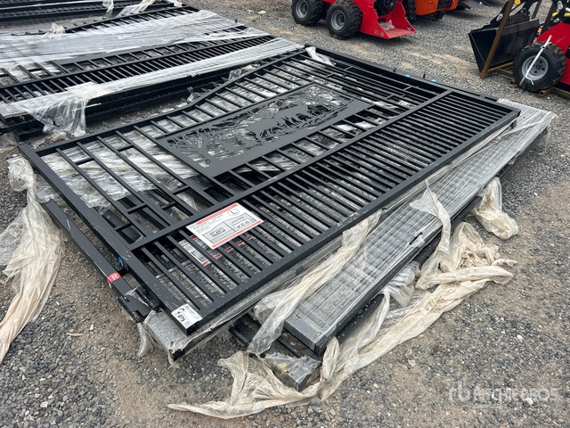 Quantity of (2) 2026 SUNTOP S0720-1 20 ft Wrought Iron Bi-Parting Driveway Gate (Unused)