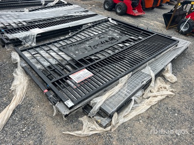 2026 SUNTOP S0720-1 20 ft Wrought Iron Bi-Parting Oprit Poort (Unused)