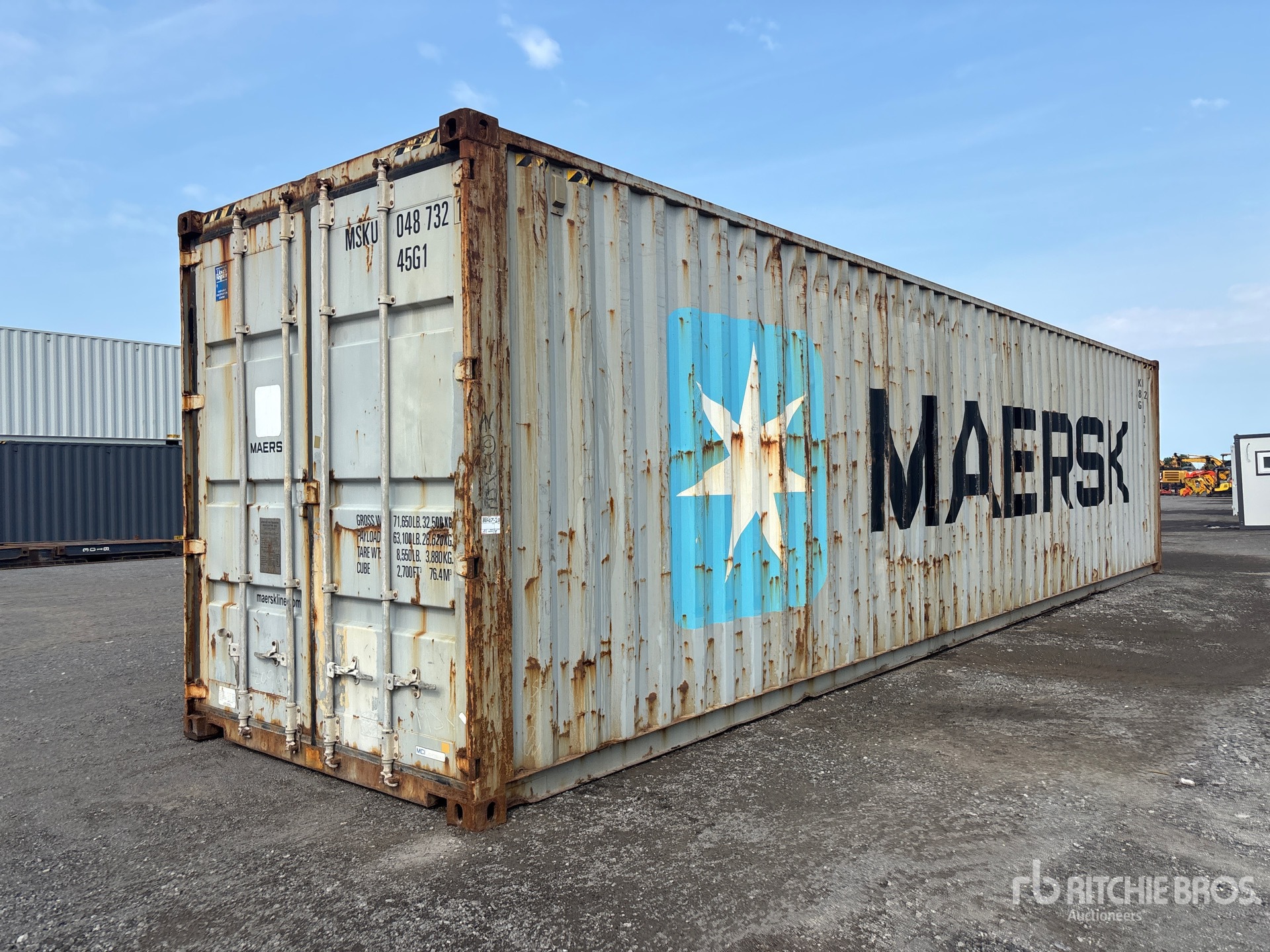 2007 40 ft High Cube Storage Container