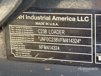 2015 New Holland C238 Two-Speed High Flow Compact Track Loader