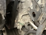 Engine with A/C Compressor