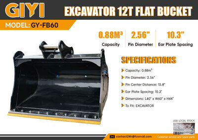 2026 GIYI GY-FB60 0.88 m3 Cleanup Baggerlöffel (Unused)