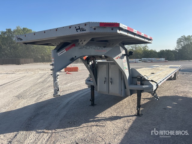 2025 Horizon FYZGN-4415K 52 ft T/A Gooseneck Hydraulic Tail Trailer
