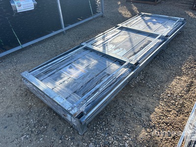 Quantity of (100) 2026 STARVOX S3048F Galvalume Corrugated Steel Panels (Black) (Unused)