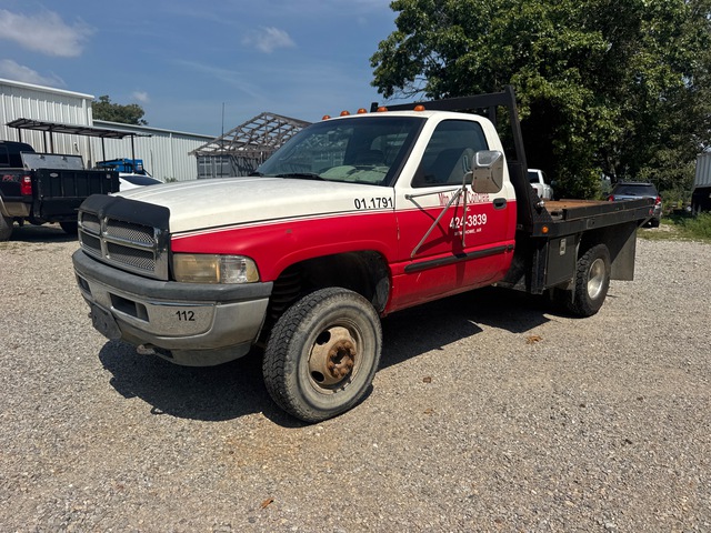 1998 Dodge Ram 3500 4x4 Flatbed Truck