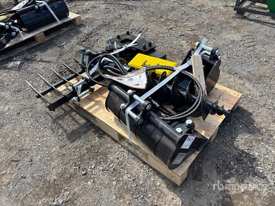 Quantity of (7) 2026 AGT 12EX-SET7 Mini Excavator Attachment Set (Unused)