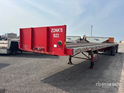 1992 Lode King 48 ft T/A Spread Axle Flatbed Trailer