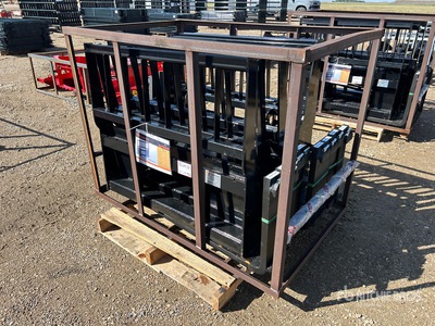 Quantity of (5) 2026 Mower King SA-100 48 in Skid Steer Forks (Unused)