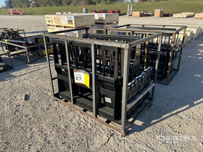 Quantity of (5) 2026 Mower King SA-100 48 in Skid Steer Forks (Unused)