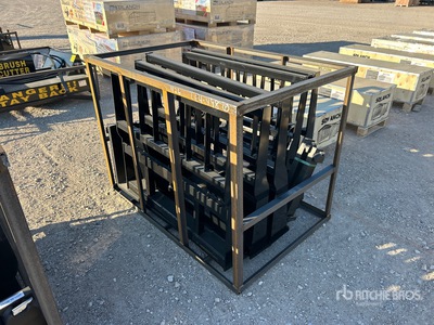 Quantity of (5) 2026 Mower King SA-100 48 in Skid Steer Forks (Unused)