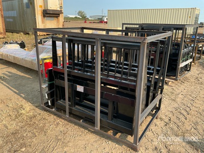 Quantity of (5) 2026 Mower King SA-100 48 in Fourches pour Skid Steer (Unused)