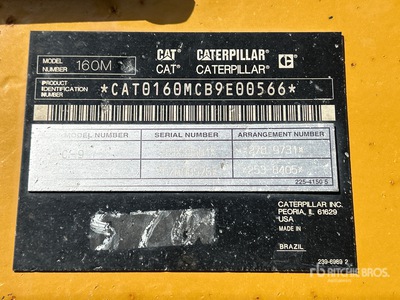 2011 Cat 160M Motor Grader