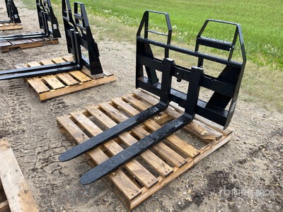 Quantity of (5) 2026 AGT ISOCPF48-6600-FF 48 in 6600 lb Fourches pour chargeuses sur roues (Unused)
