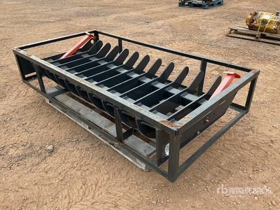 TMG TMG-SDR72 72 in Skid Steer Root Rake (Unused)