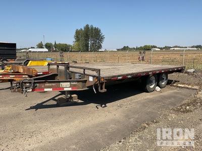 2007 Load Max 18 ft T/A مقطورة مسطحة