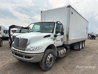 2019 International MV607 6x4 Curbside door Mud Mixing Truck