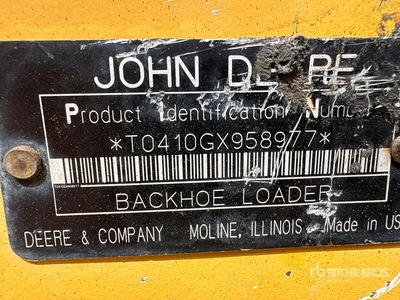 2006 John Deere 410G Baggerlader