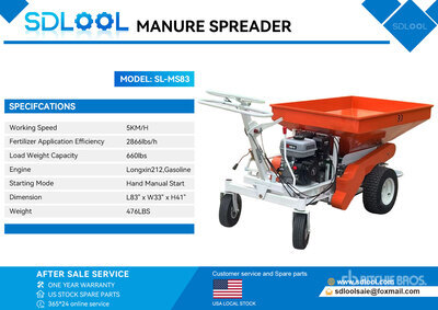 2026 SKLP SL-MS83 Esparcidor de Abono (Sin Usar) / Manure Spreader (Unused)