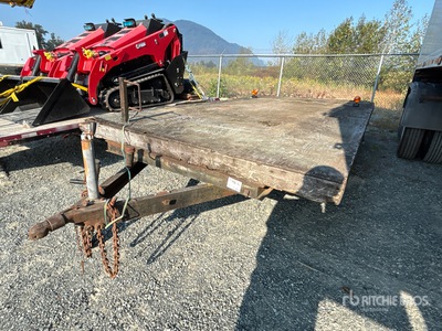 1988 Homebuilt 16 ft S/A Flatbed Trailer