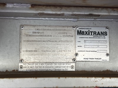 2012 MaxiTrans Tri/A Rimorchio a pianale