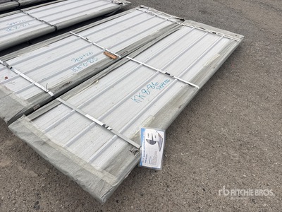Quantity of (50) 2026 SKLP SK-XH50 3 ft x 10 ft Galvalume Steel Sheets (Unused)
