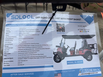 2026 SDLOOL SL-GC42S Electric Off-Road Wózek golfowy (Unused)