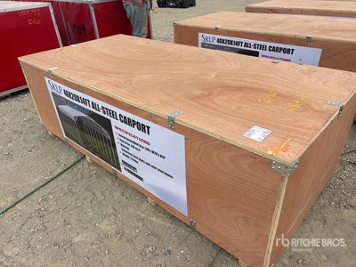 2026 SKLP SK-SC40 20 ft x 40 ft 40 Ft x 20 Ft Carport (Unused)