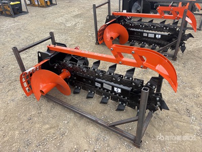 2026 GIYI GY-X39 8 in Mini Mini Skid Steer Trencher (Unused)