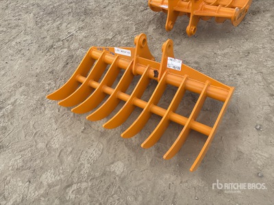 2026 GIYI 44 in Excavator Rake - Fits Cat 305 (Unused)