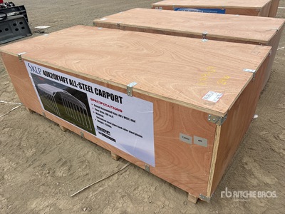 2026 SKLP SK-SC40 20 ft x 40 ft 40 Ft x 20 Ft Carport (Unused)
