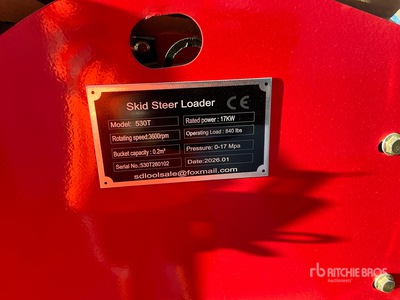 2026 SDLOOL SL530T Mini Compact Track Loader (Unused)