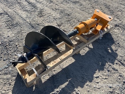 2026 GIYI 400 mm Excavator Auger - Fits Cat 303 (Unused)