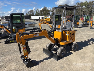 2026 VICSEC VC-L13 Wheeled Mini Excavator (Inoperable)