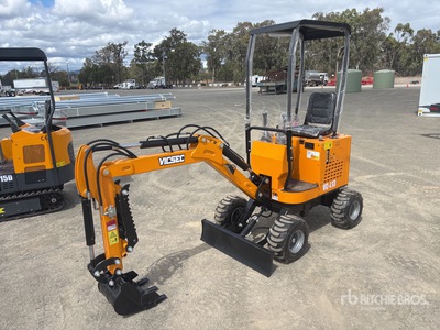 2026 VICSEC VC-L13D Wheeled Mini Excavator (Unused)