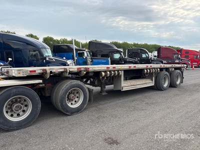 2018 Manac 32 ft T/A B-Train Pup Flatbed Trailer
